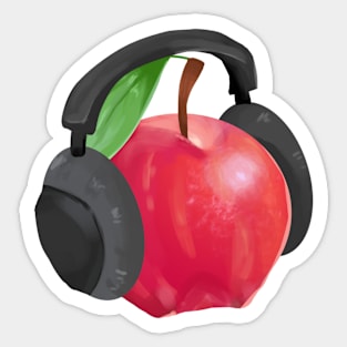 Apple Jammin Sticker